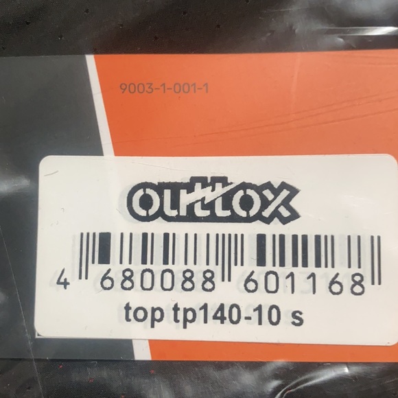 Outtox (maskulo) Red/Black Tank Top. TP140-10-S - Picture 4 of 4